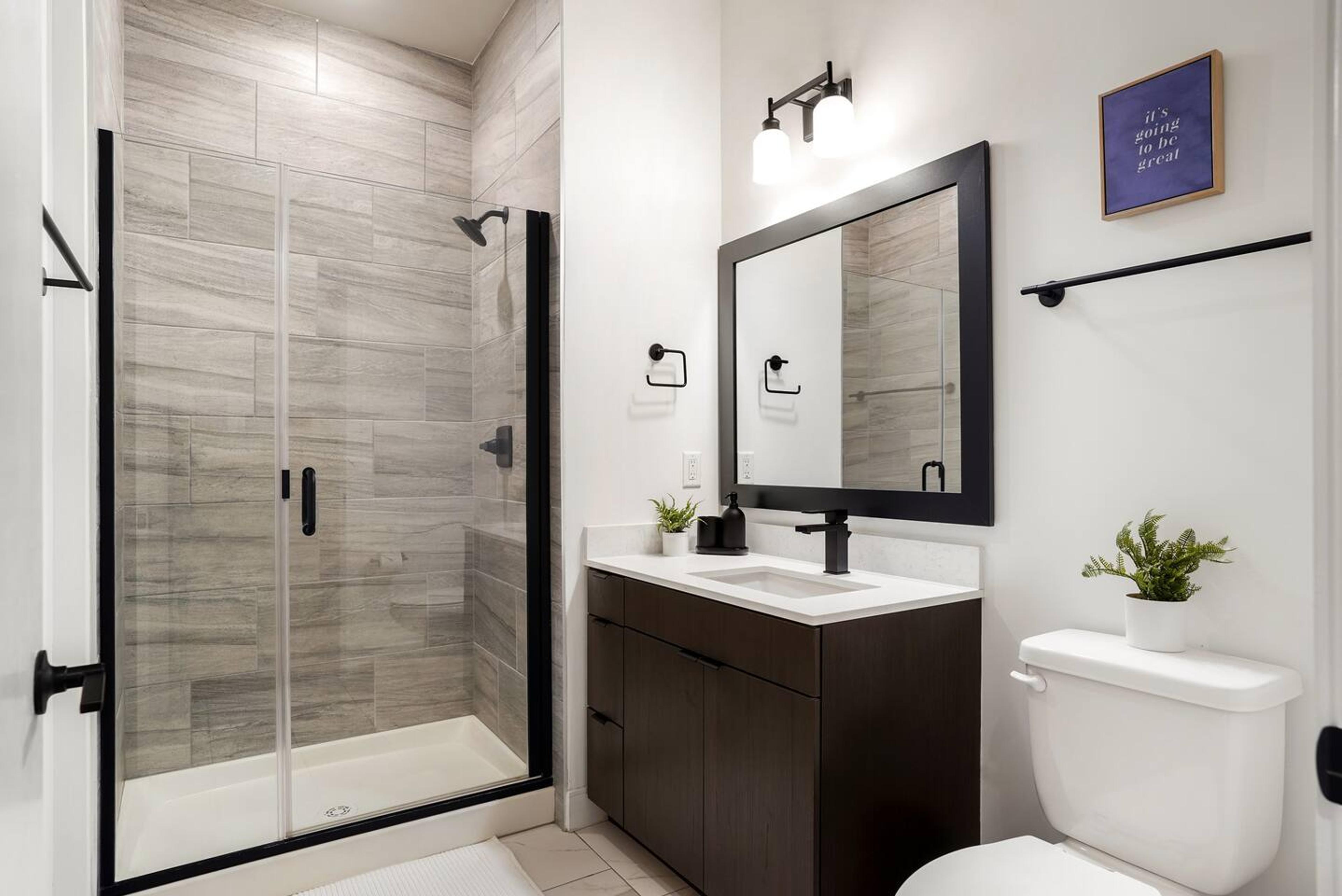 Our full bathroom space