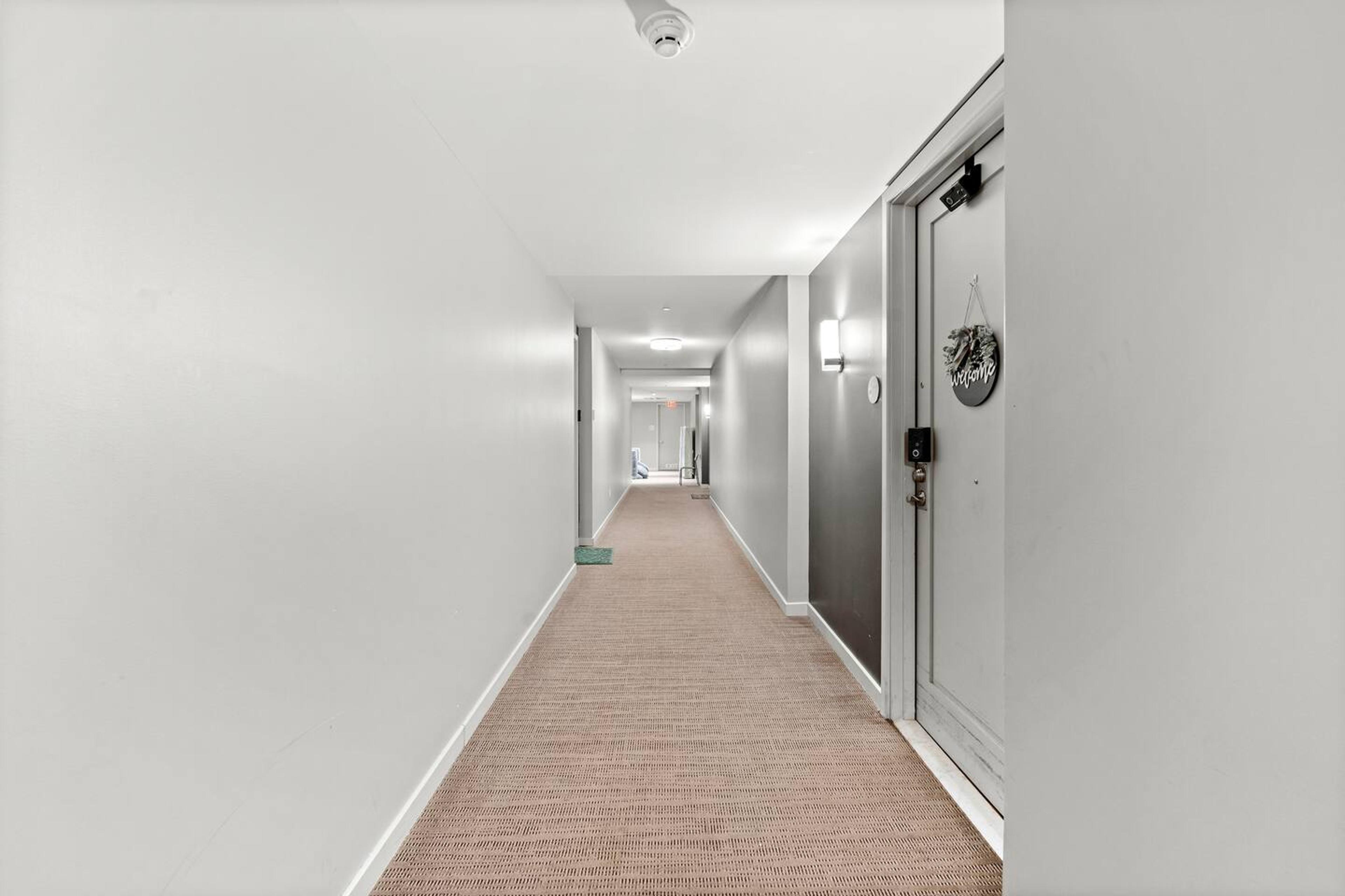 Hallway view of our unit