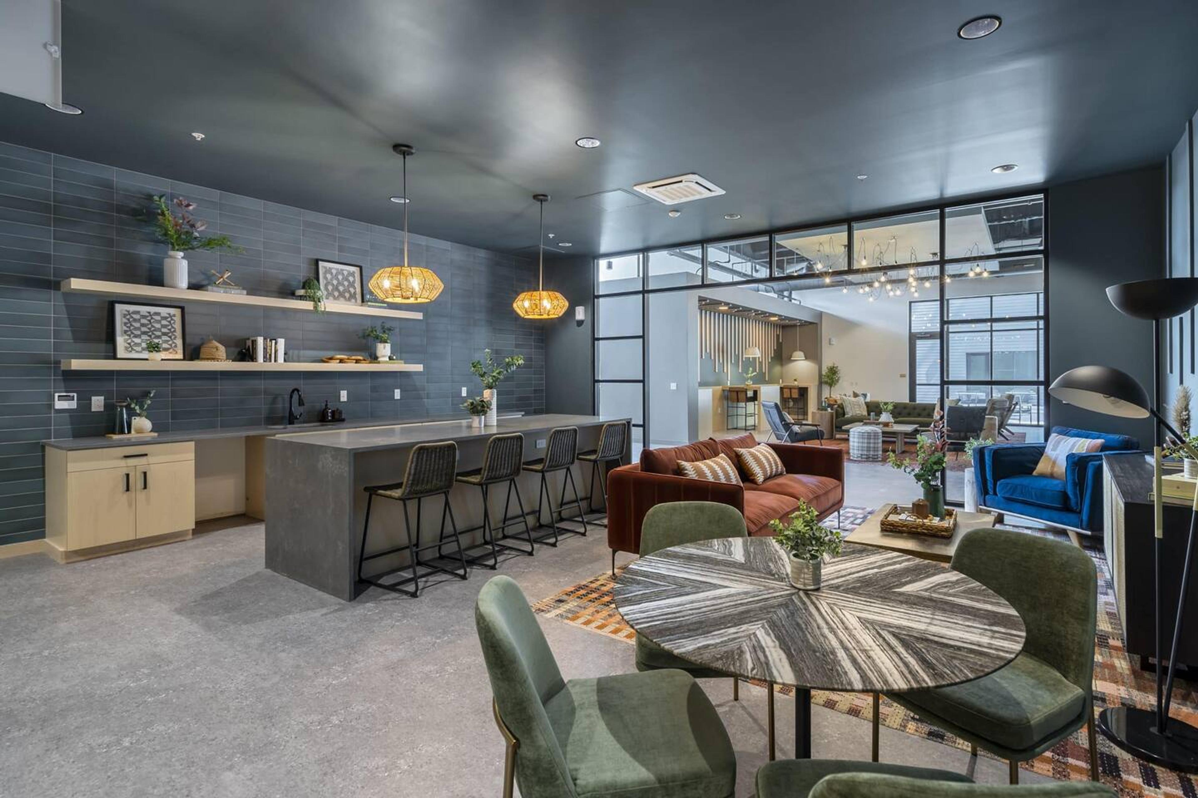 Community Kitchen Area + Seating