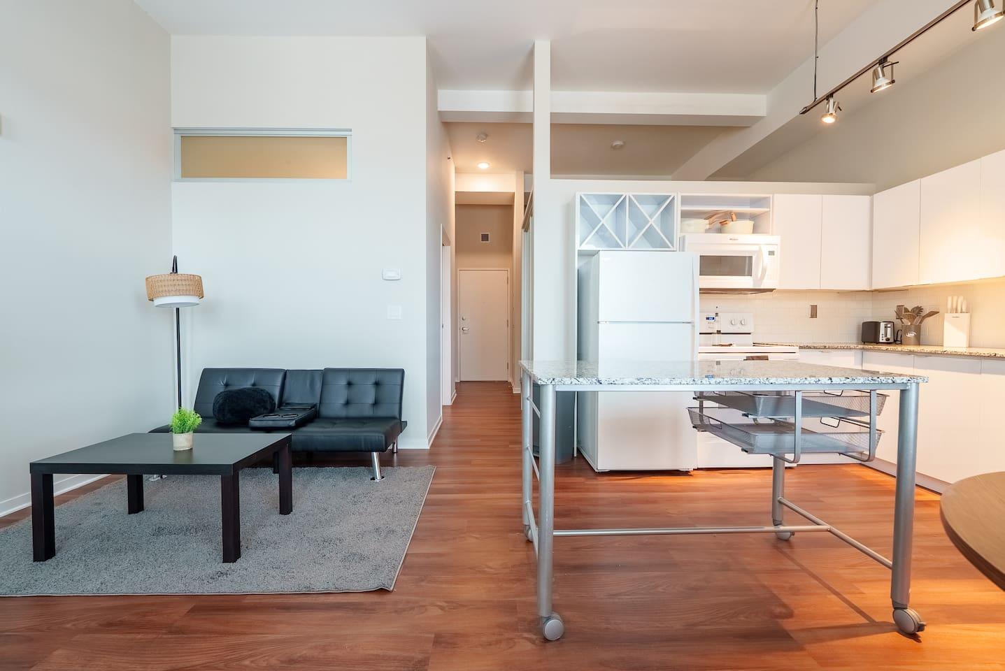 A warm and inviting living space to make you feel right at home.