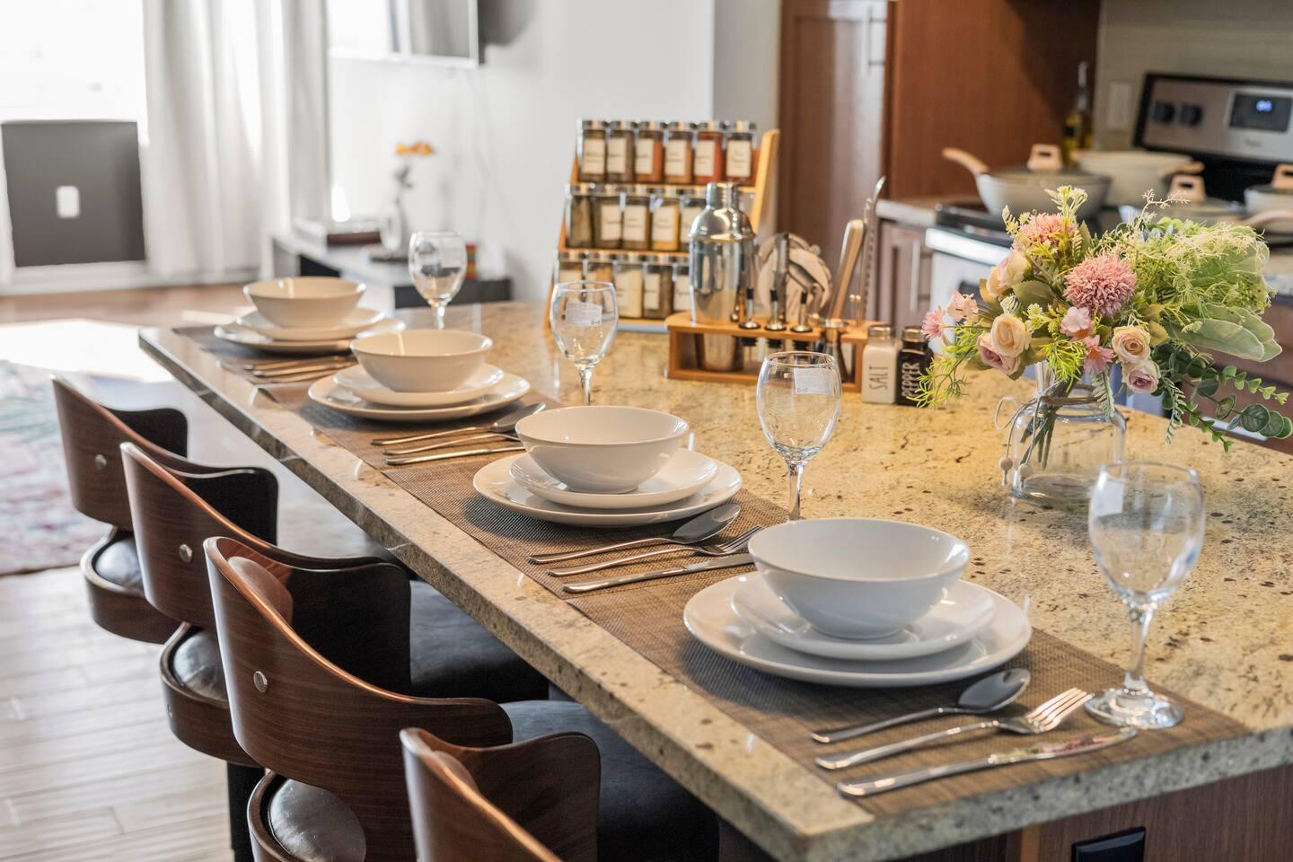 Small and elegant dining area