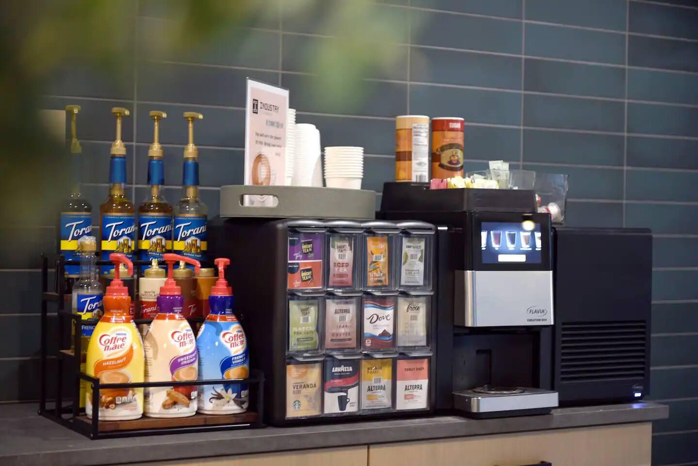 Free coffee station at the main level !