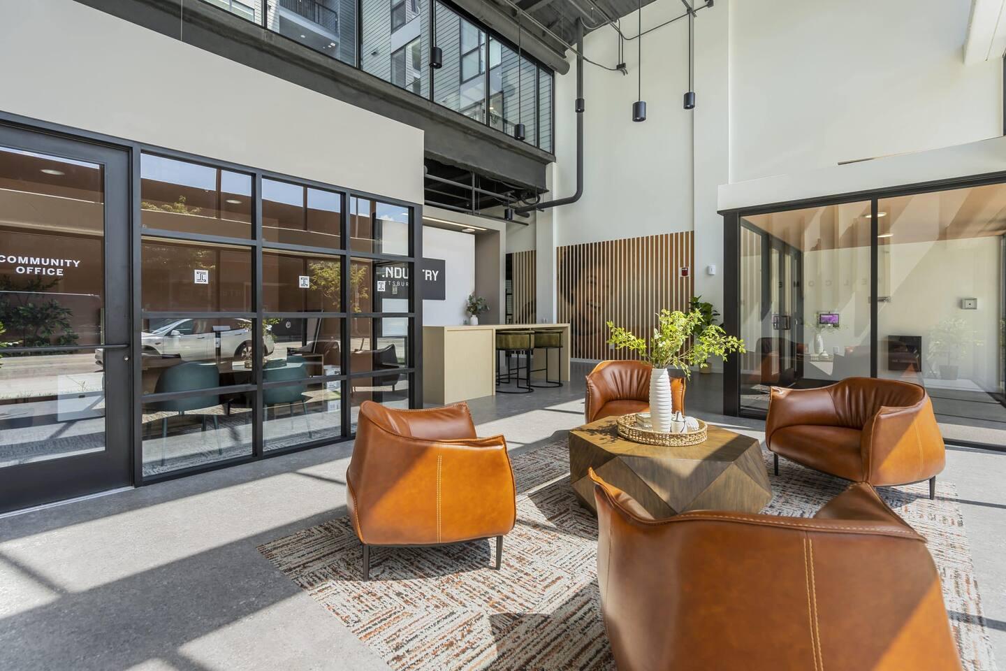 Outdoor space to enjoy the view with couches