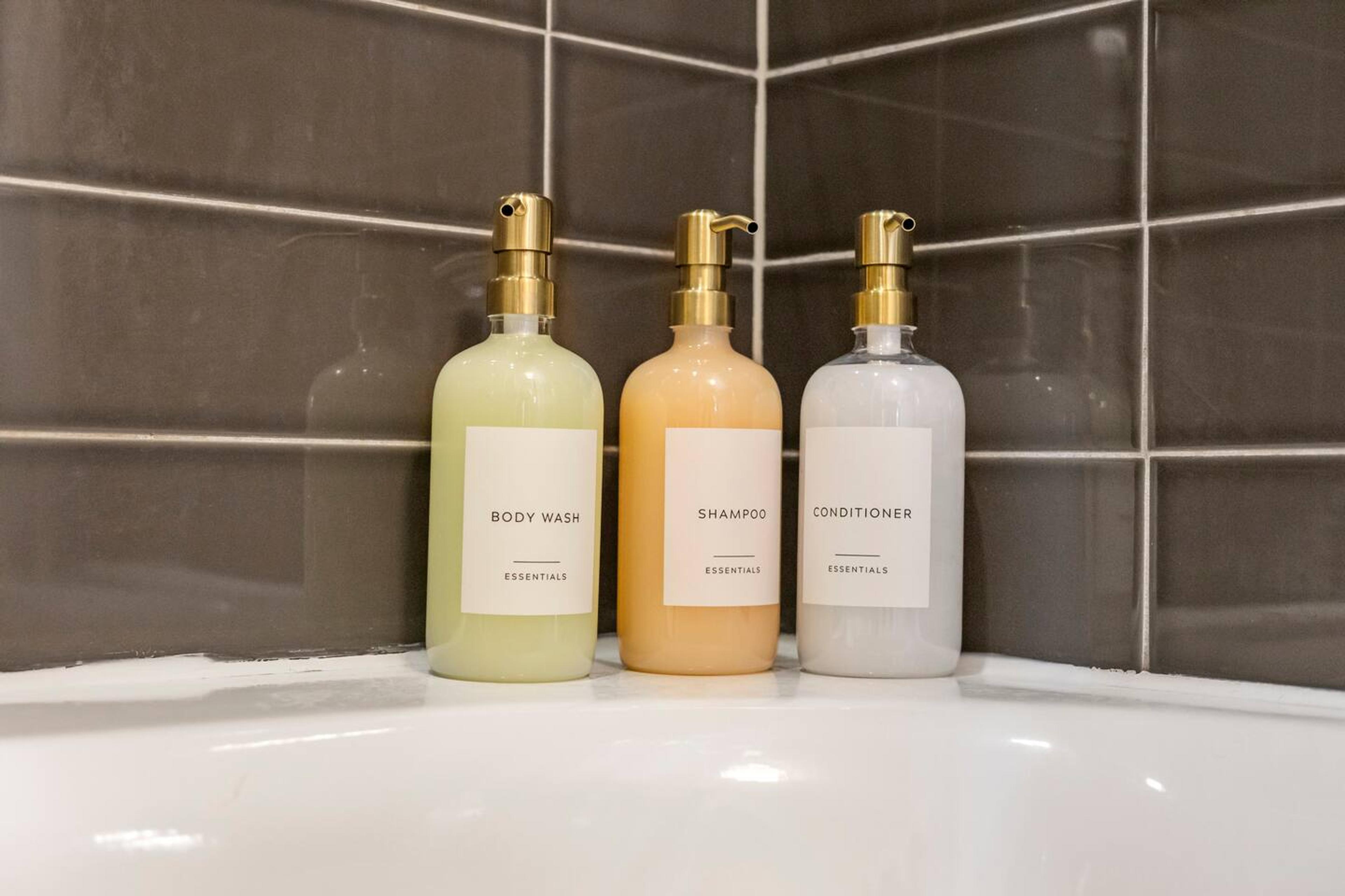 Body wash , Shampoo and Conditioner