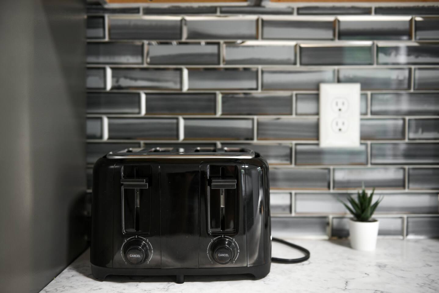 Toaster in kitchen