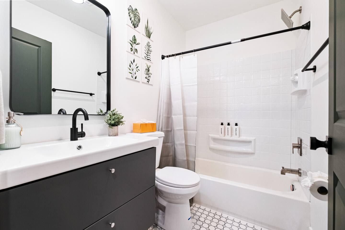 Beautiful bathroom with a stylish vanity! ✨