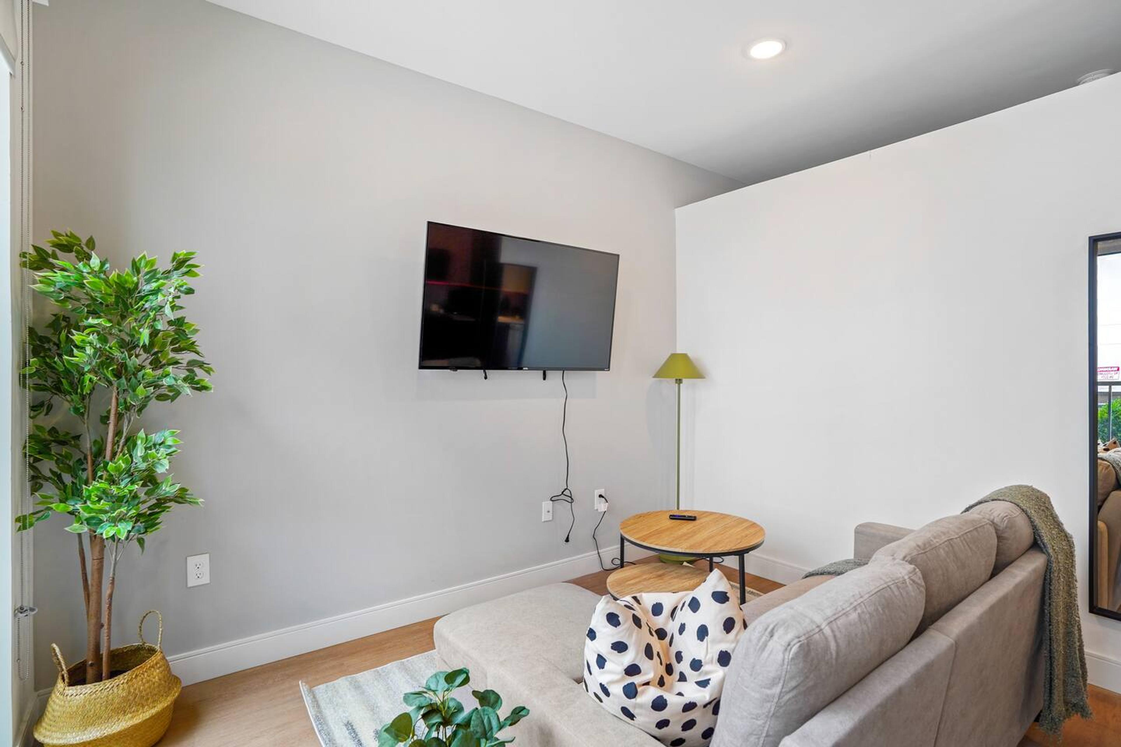 Our minimalistic yet elegant living room!