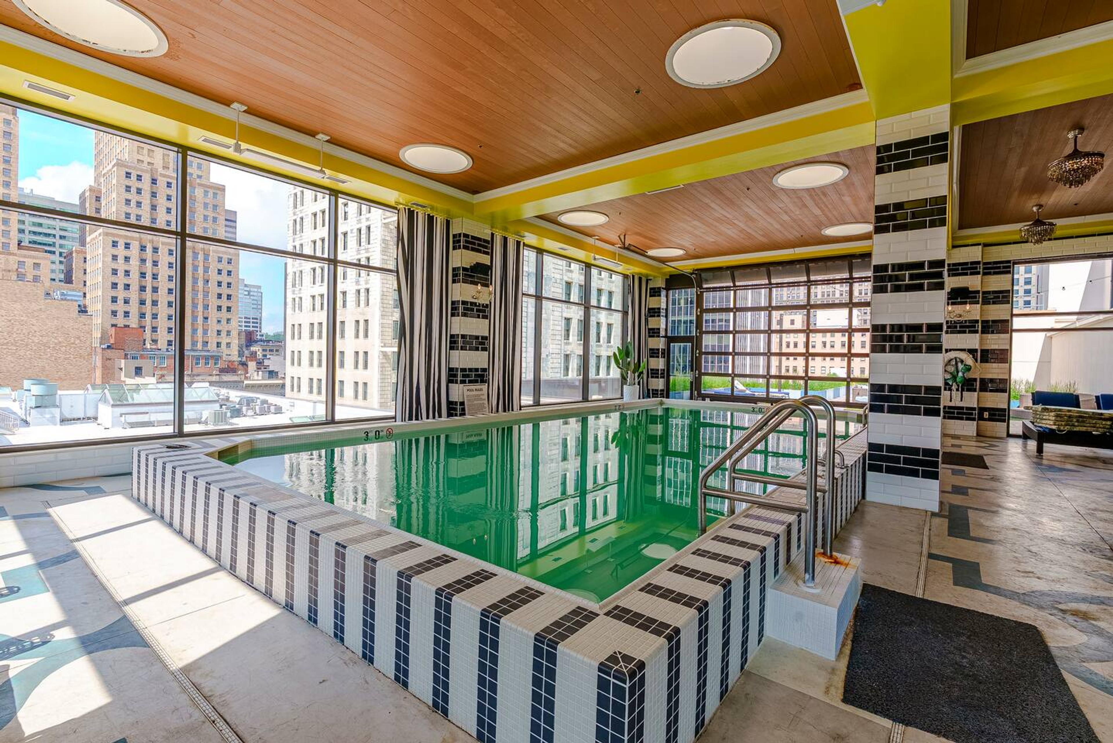 Indoor Pool & Hot Tub  – Relax year-round in style!