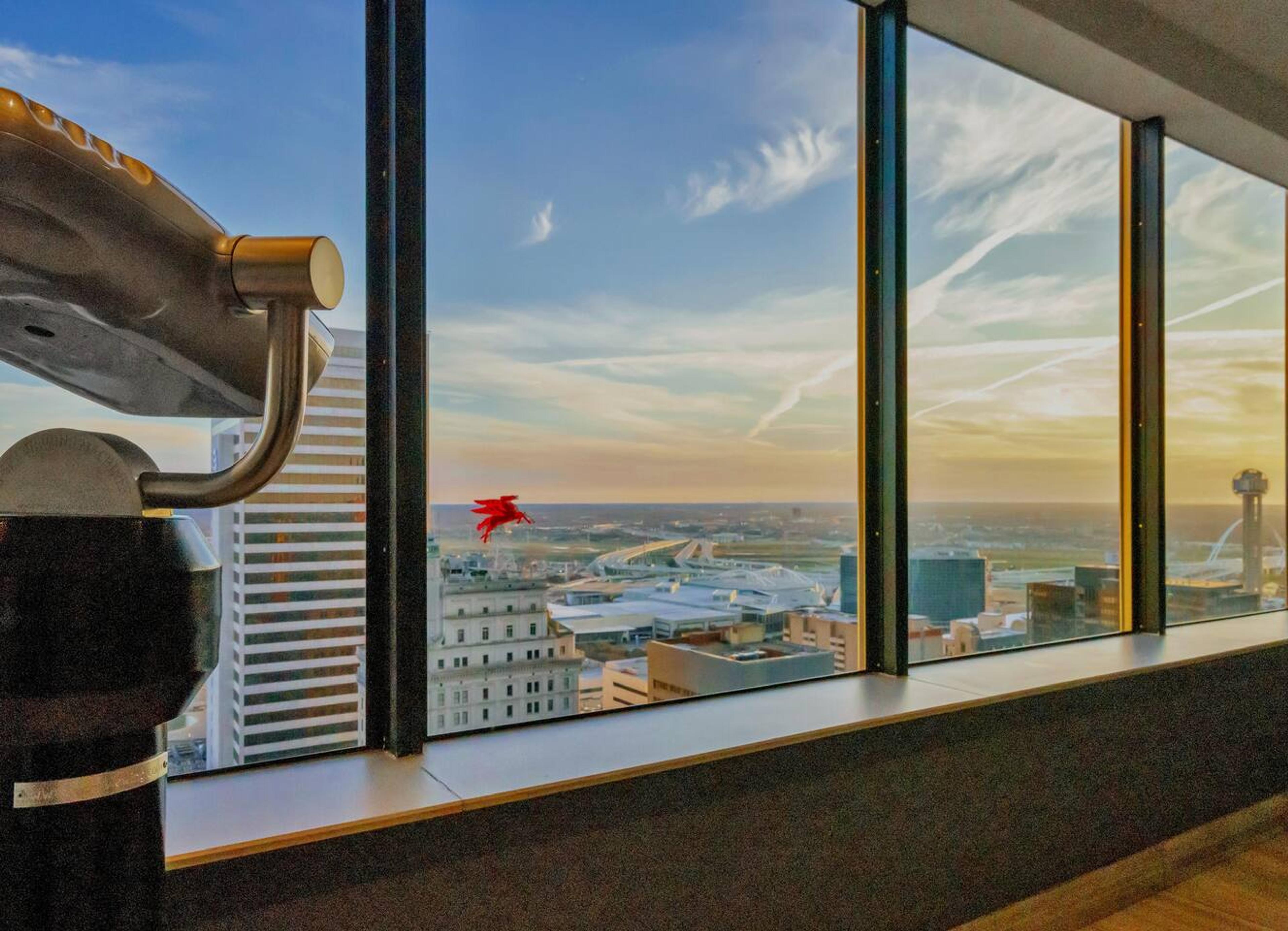 A beautiful view of the city from our unit.