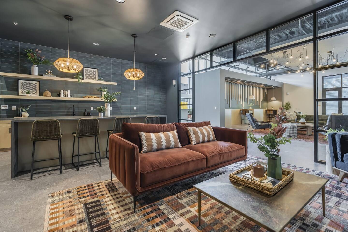 Common: Community Kitchen Area + Co-working/Relaxation Areas