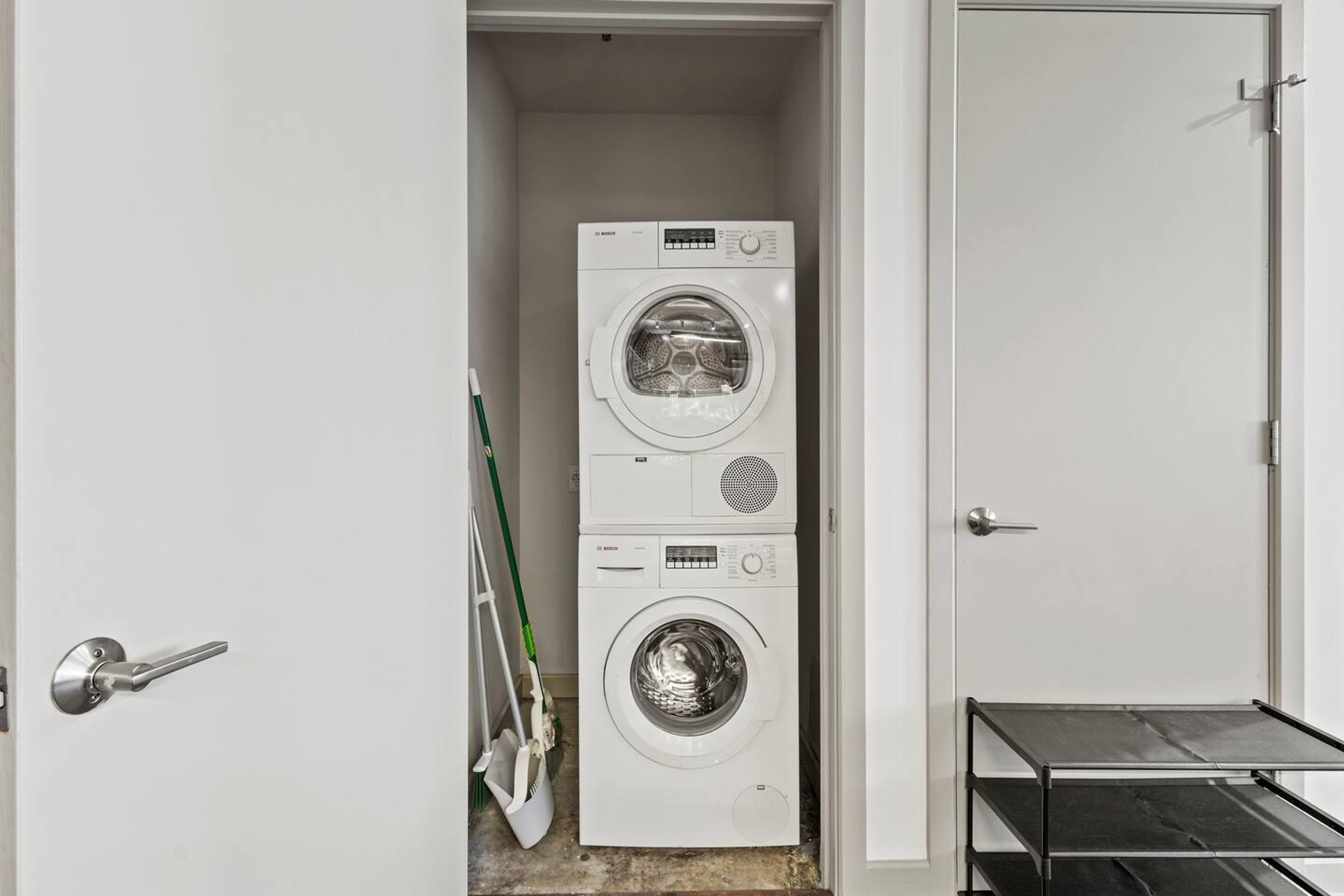 Laundry Area: With Washer and Dryer