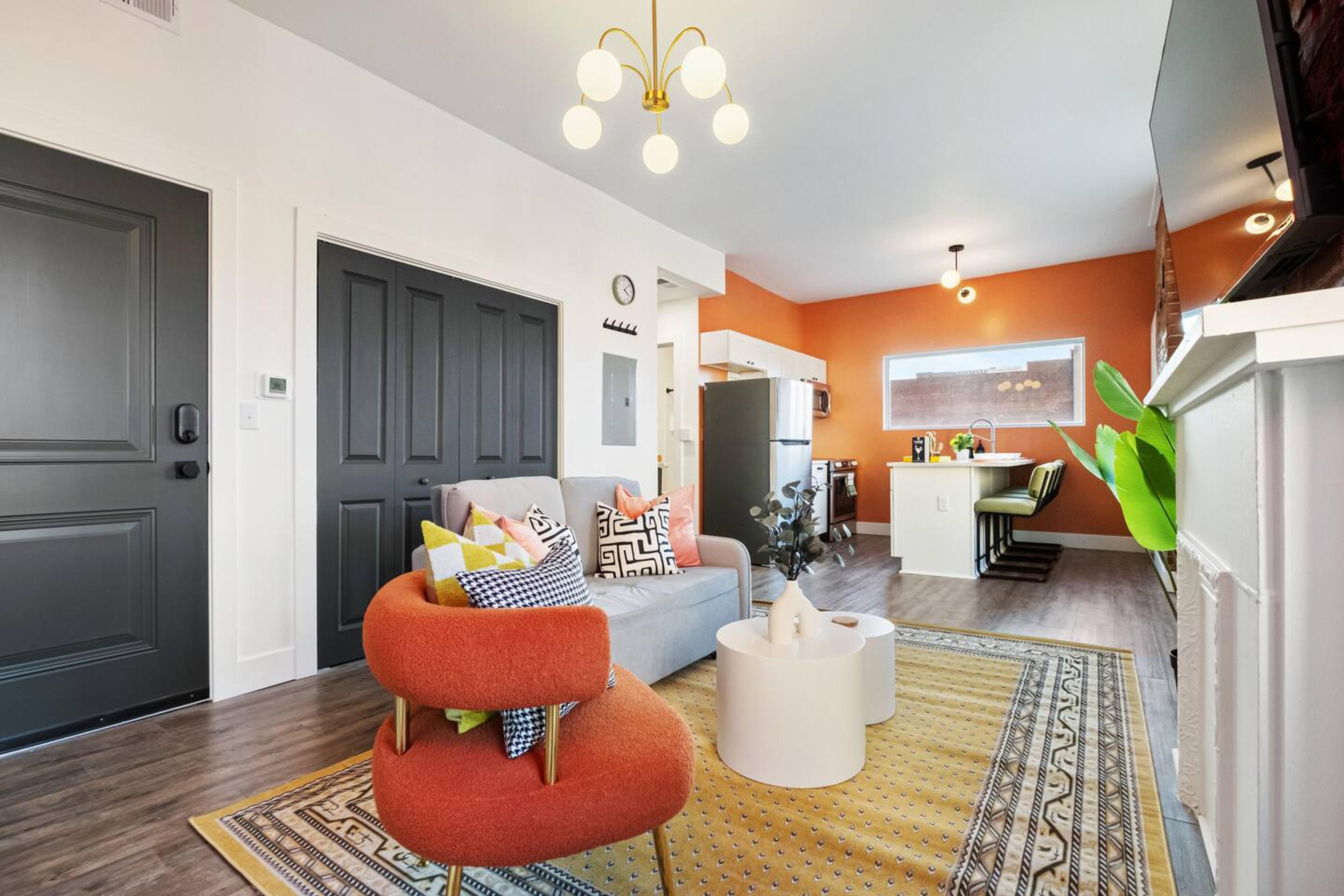 Bright and lively living room