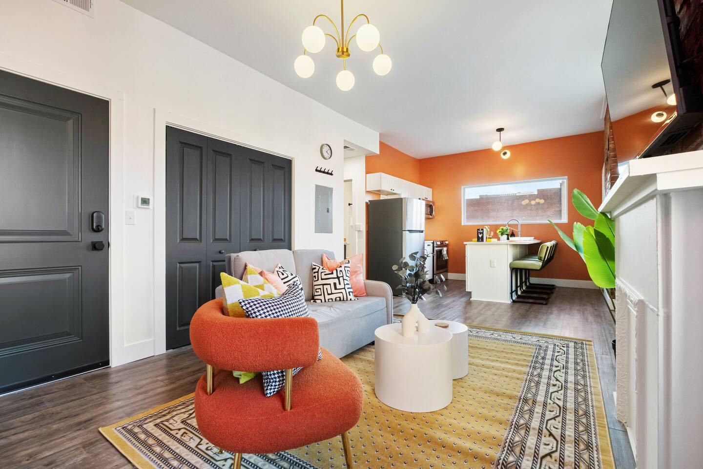 Bright and lively living room
