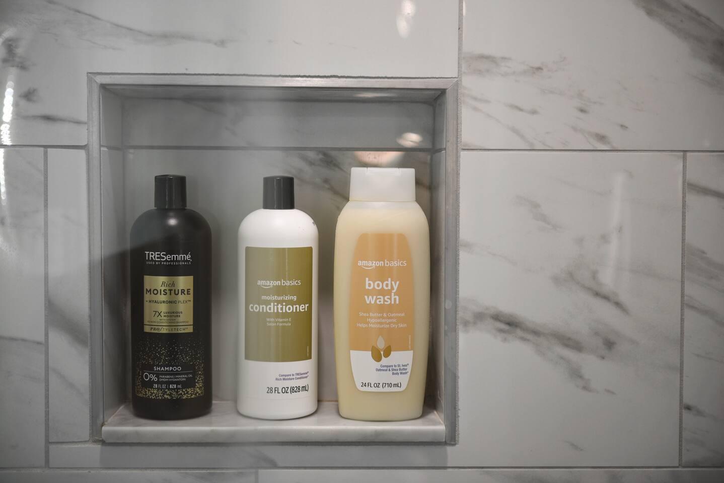 Body wash, Conditioner, Moisture