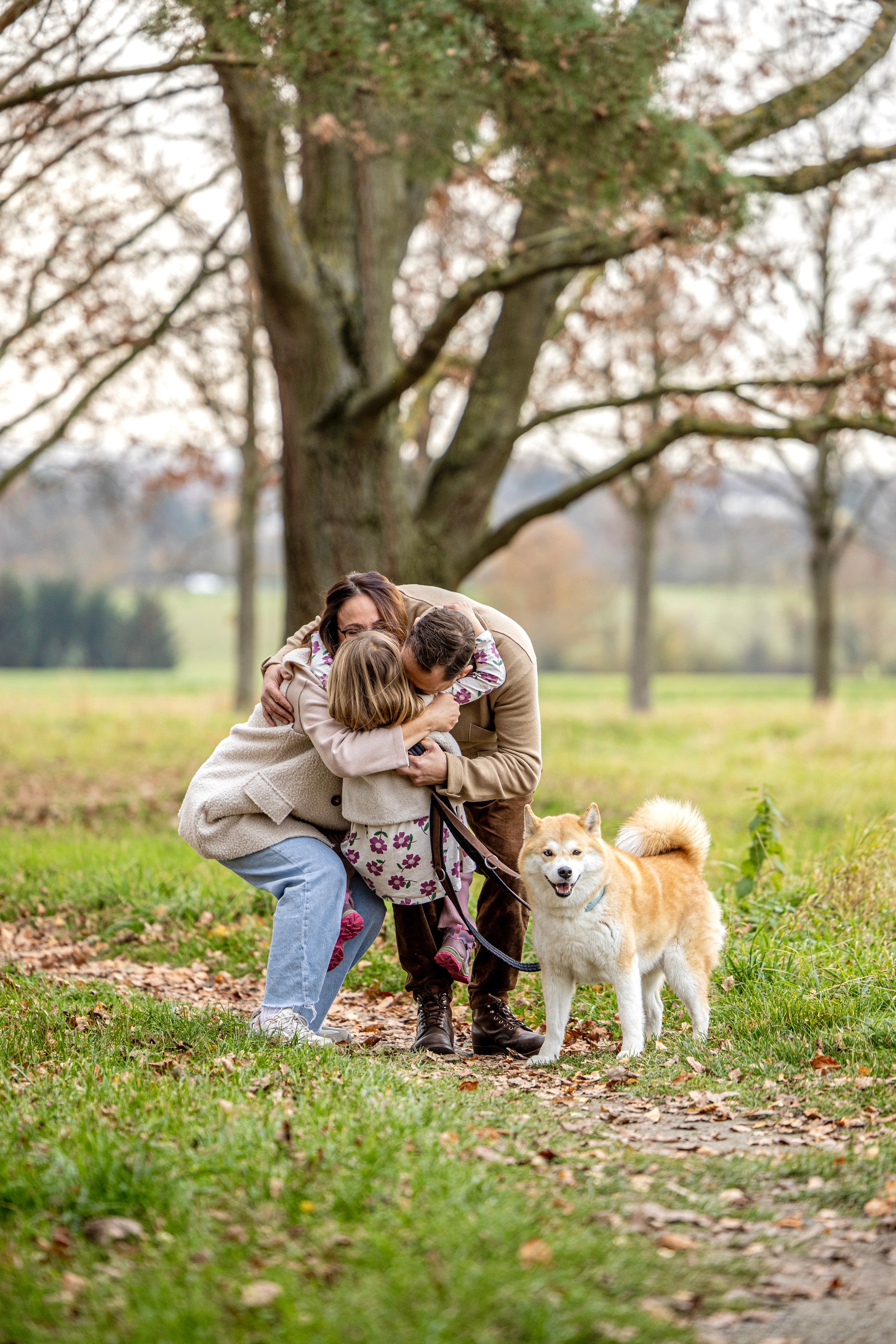 Familienmoment im Park
