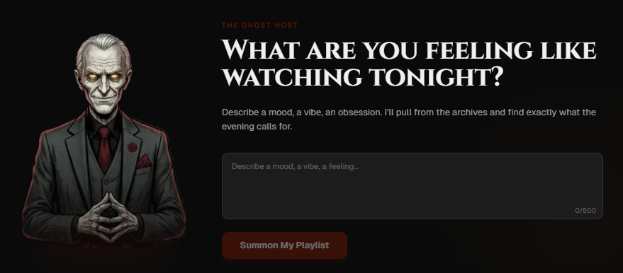 Ghost Host AI recommendation interface