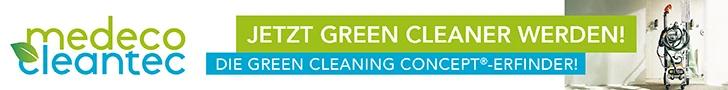Jetzt green cleaner werden! medeco cleantec