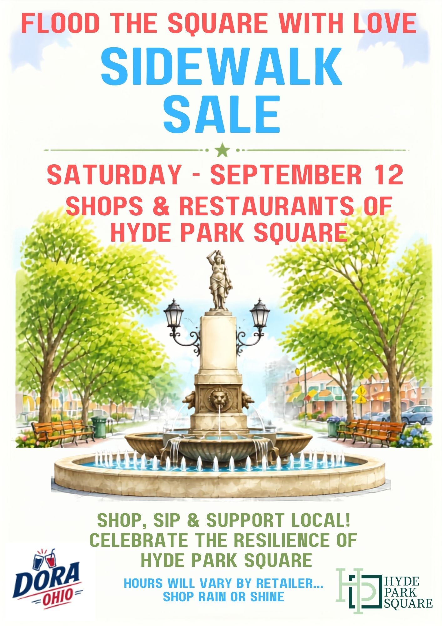 Hyde Park Square Sidewalk Sale