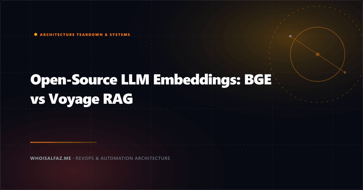 Open-Source LLM Embeddings: BGE vs Voyage RAG