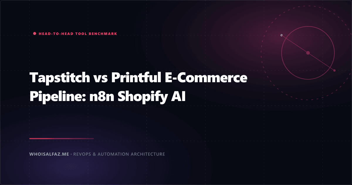 Tapstitch vs Printful E-Commerce Pipeline: n8n Shopify AI