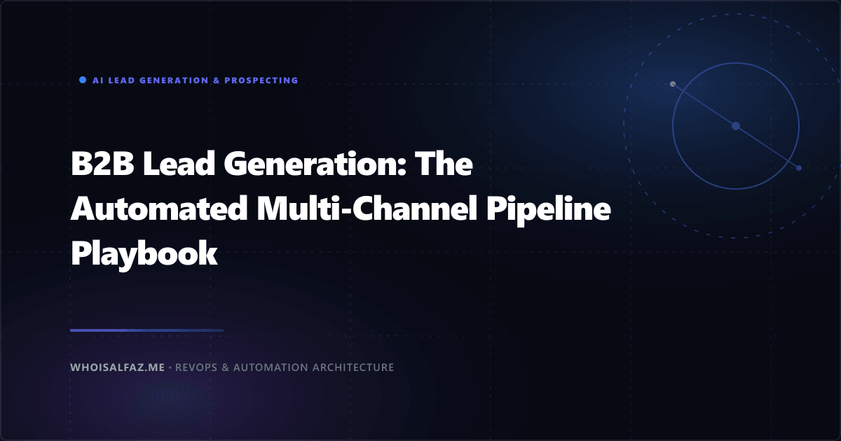 B2B Lead Generation: The Automated Multi-Channel Pipeline Playbook (2026)