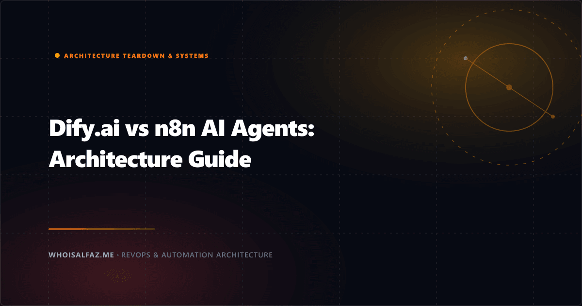 Dify.ai vs n8n AI Agents: Architecture Guide