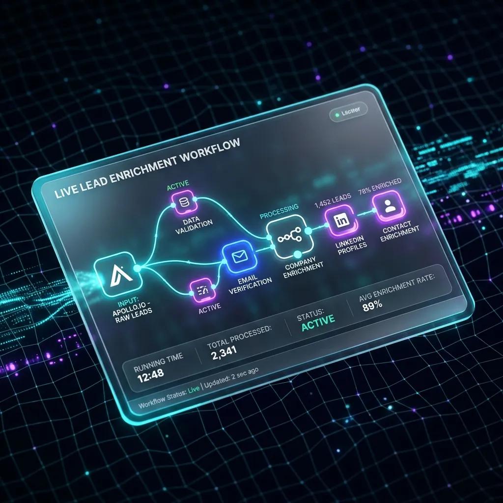 How to Build an AI-Powered Lead Enrichment Pipeline with n8n and Apollo.io