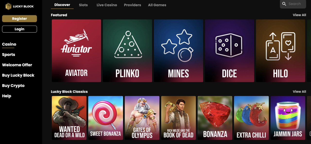 Lucky Block Casino review