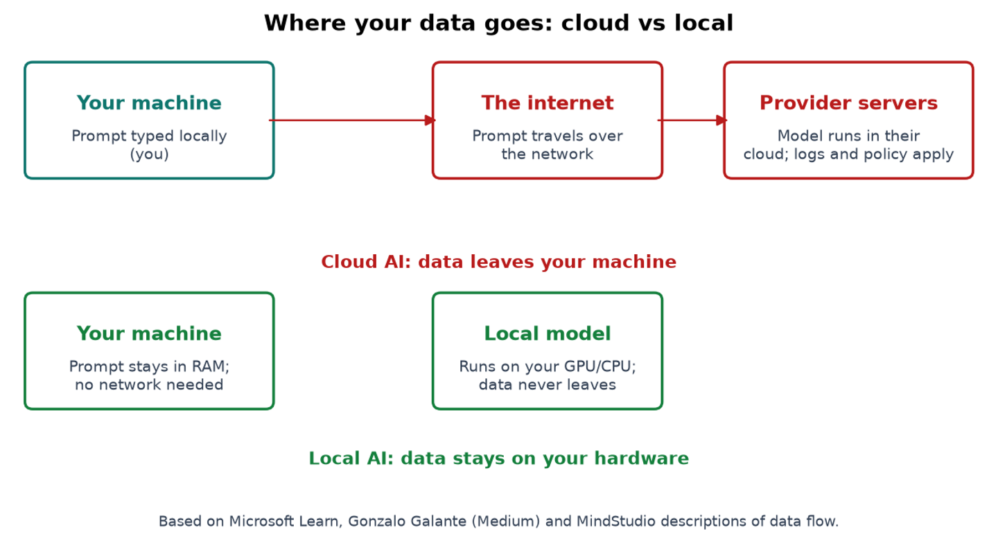Where your data goes: cloud vs local