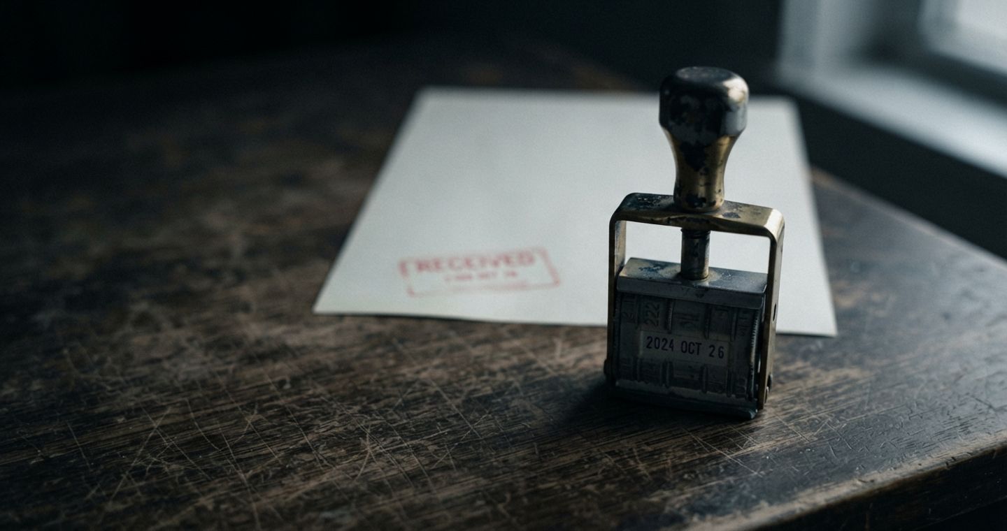 What Claude's watermark proves — an office stamp, a mark of handling rather than authorship