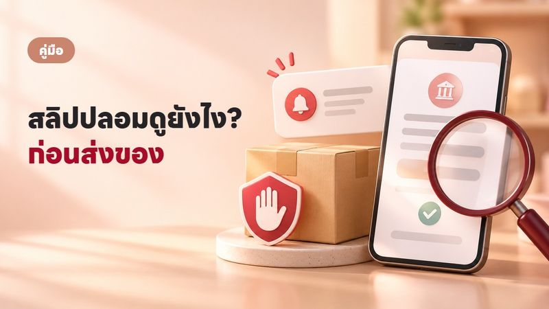 สลิปปลอมดูยังไง? 5 วิธีตรวจก่อนส่งของให้ลูกค้า
