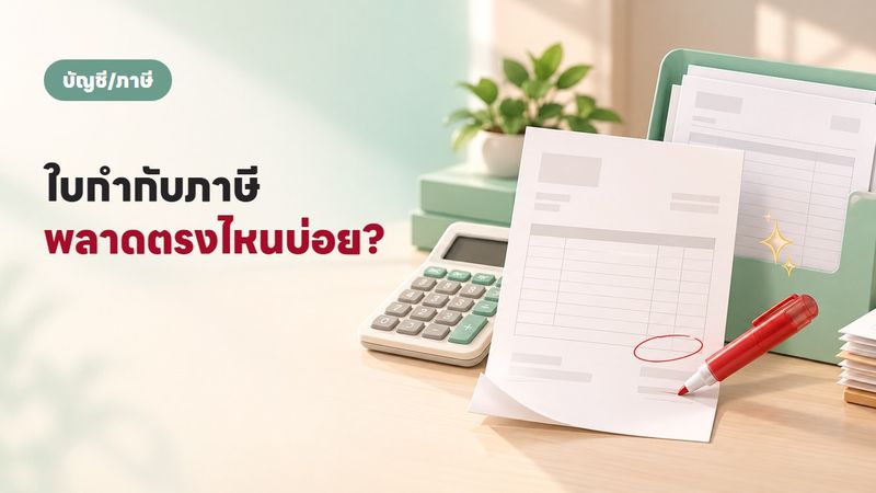 ใบกำกับภาษี: 5 ข้อผิดพลาดที่ร้านไทยทำบ่อย + วิธีแก้