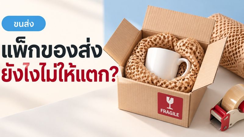 แพ็คของส่งยังไงไม่ให้แตก? 5 เทคนิคที่ร้านค้าออนไลน์ต้องใช้