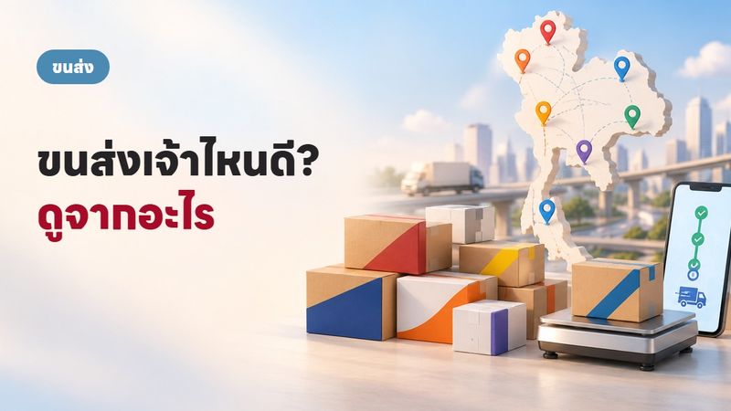 10 ขนส่งไทยที่ร้านออนไลน์ใช้เยอะสุด ปี 2569: ใครเด่นเรื่องอะไร?