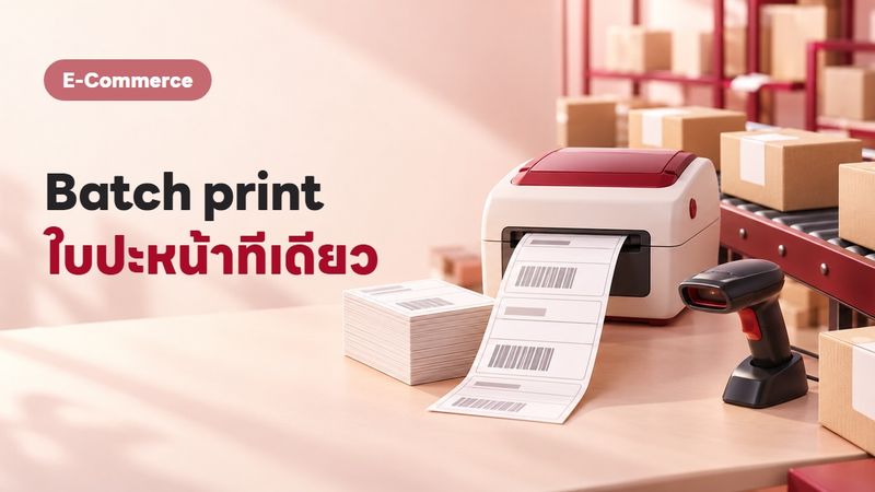 เลิกปริ้นใบปะหน้าทีละใบ! วิธี batch print 50 ใบใน 5 นาที