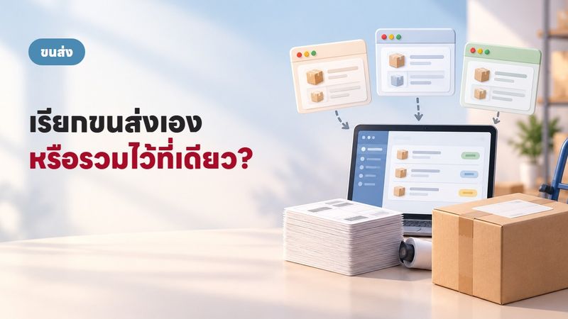 เรียกขนส่งเอง 8 ชม./วัน vs โปรแกรมรวมขนส่ง 30 นาที: ต่างกันยังไง?