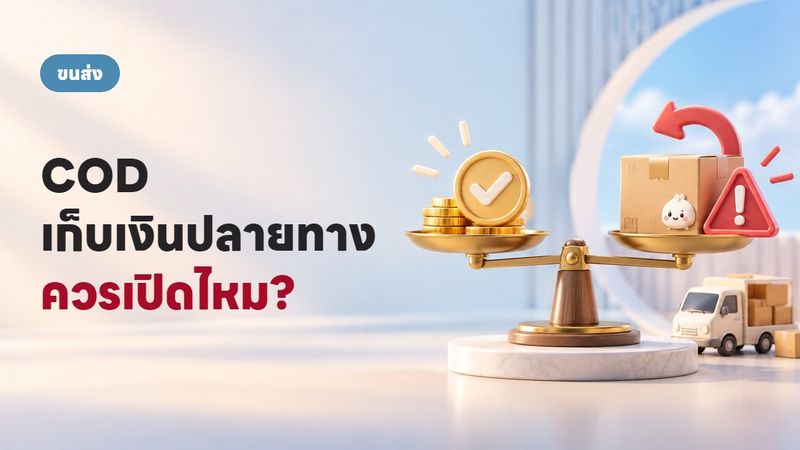 COD เก็บเงินปลายทาง ควรเปิดไหม? ข้อดีข้อเสียที่เจ้าของร้านต้องรู้