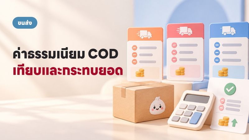 ค่าธรรมเนียม COD แต่ละขนส่งเท่าไร กระทบยอดยังไง
