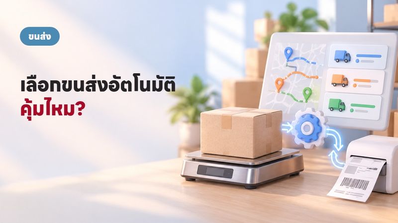 ระบบเลือกขนส่งอัตโนมัติ: ลดค่าส่ง 4 หมื่น/เดือน ได้จริงไหม?