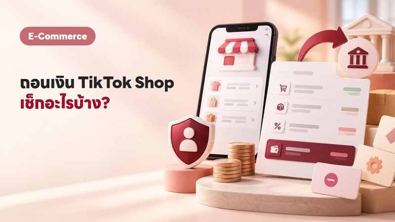 ถอนเงิน TikTok Shop 2569 ทำยังไง ค่าธรรมเนียมล่าสุดหักอะไรบ้าง (อัปเดต 5 ก.ค. 2569)