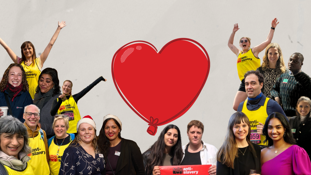 scrapbook style animation of supporters for charity