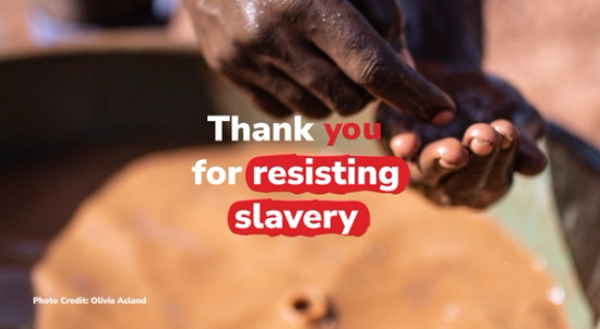 image of hands and graphic text 