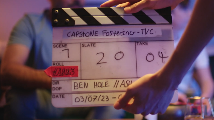 clapperboard of TVC
