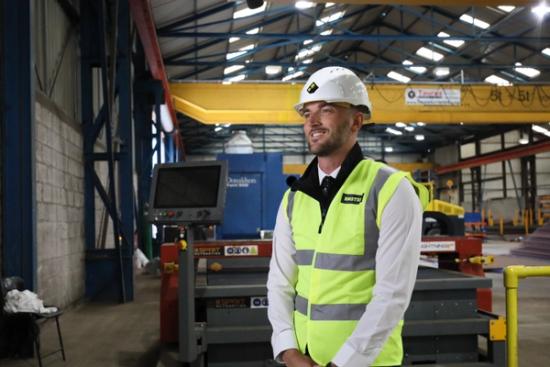 BM Steel worker interview behind the scenes