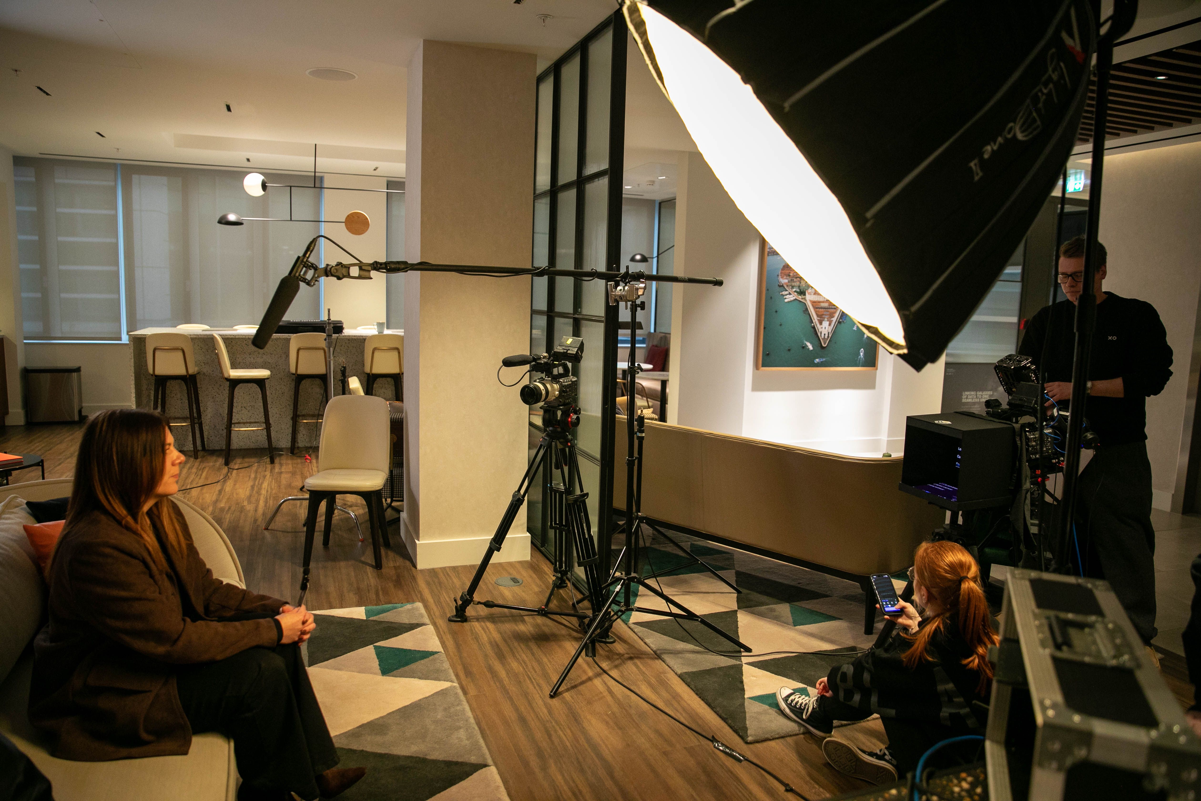 piece to camera set up