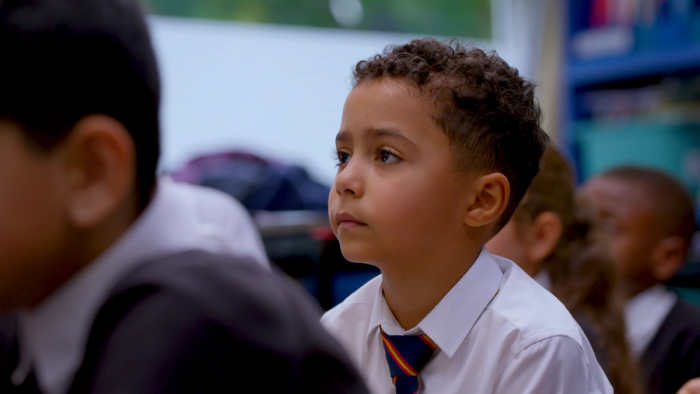 child engaged in the lessson child engaged in the lessson