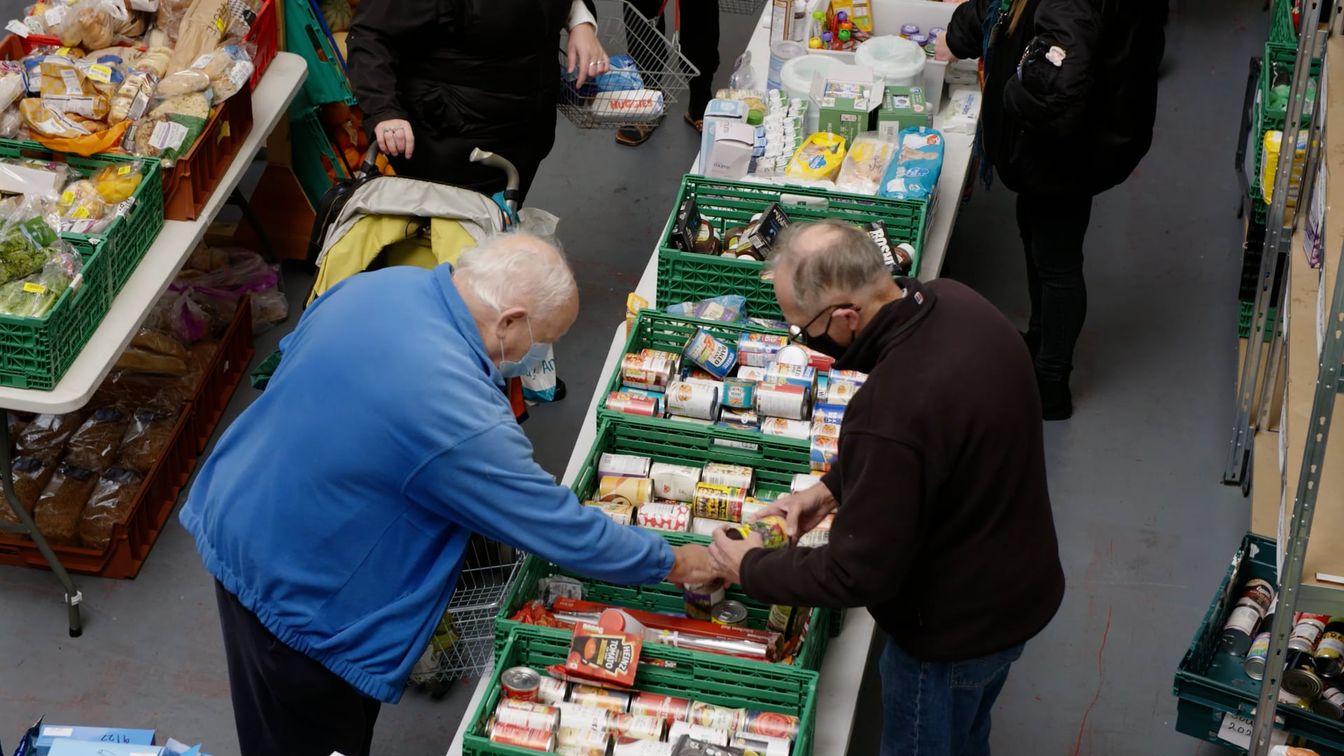 Image of people at foodbank Image of people at foodbank