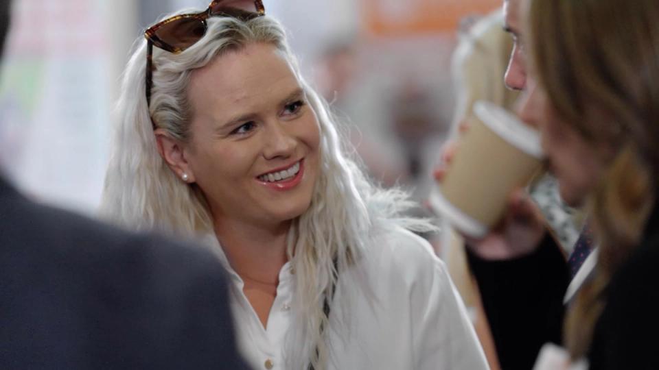 woman at networking event 