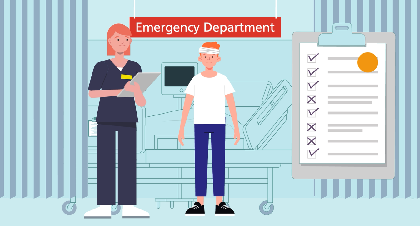 animation of nurse in the emergency department animation of nurse in the emergency department
