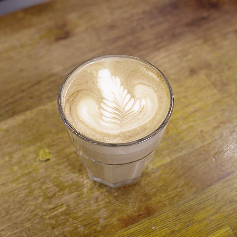 Close up of Latte Coffee